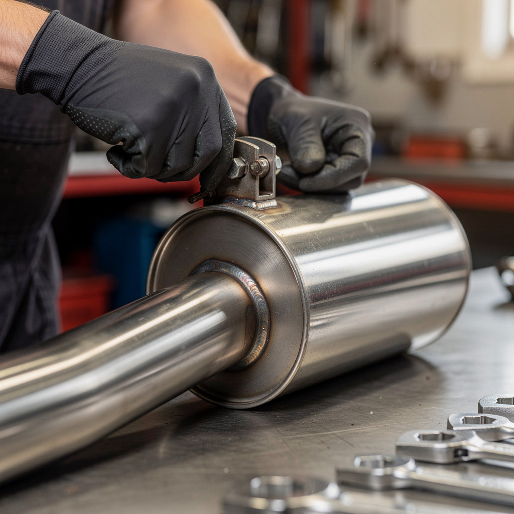 Vinh Phat Auto Repair & Muffler technician performing expert exhaust and muffler repair in San Diego